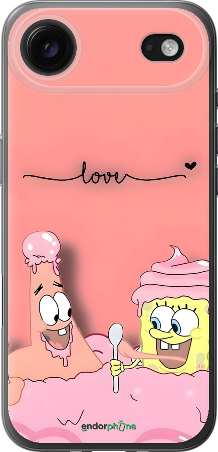 Силиконовый чехол Спанч Боб для Apple iPhone 17 AIR - 6282u-4032 изображение 