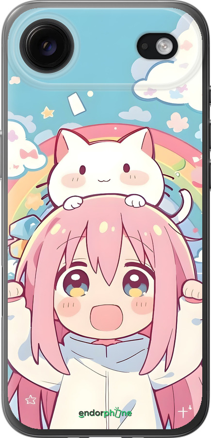 Силиконовый чехол Девочка аниме радуга для Apple iPhone 17 AIR - 6304u-4032 изображение 