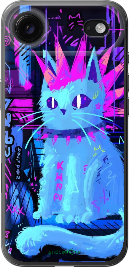 Силиконовый чехол Кот панк для Apple iPhone 17 AIR - 6311u-4032 изображение 