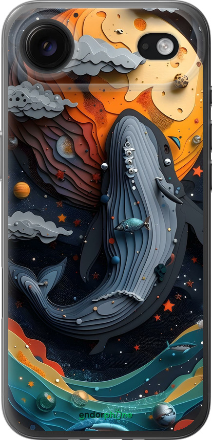 Силиконовый чехол Кит в космосе для Apple iPhone 17 AIR - 6328u-4032 изображение 