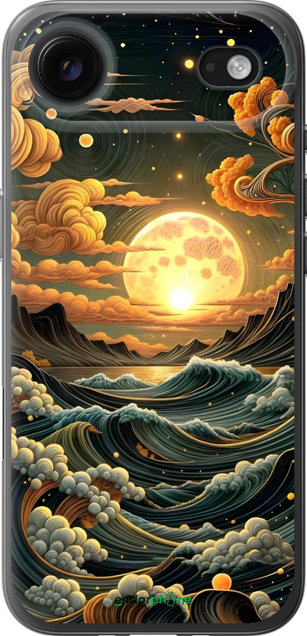 Силиконовый чехол Арт волны для Apple iPhone 17 AIR - 6332u-4032 изображение 