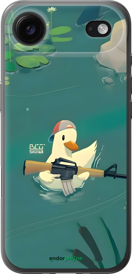 Силиконовый чехол Уточка с автоматом для Apple iPhone 17 AIR - 6356u-4032 изображение 