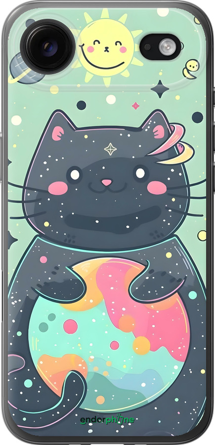 Силиконовый чехол Милый котик для Apple iPhone 17 AIR - 6364u-4032 изображение 