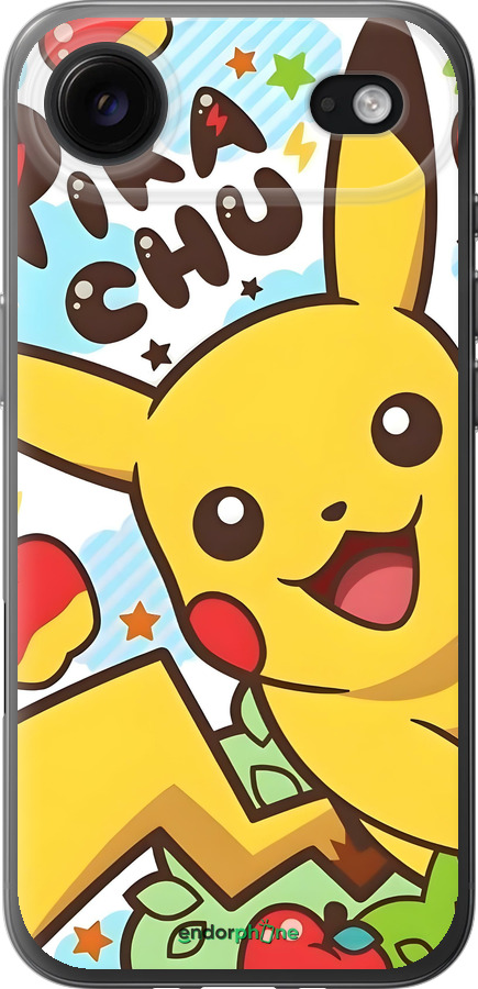 Силиконовый чехол Пикачу 2 для Apple iPhone 17 AIR - 6391u-4032 изображение 