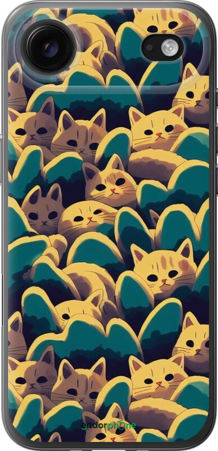 Силиконовый чехол С изображением кошек для Apple iPhone 17 AIR - 6429u-4032 изображение 