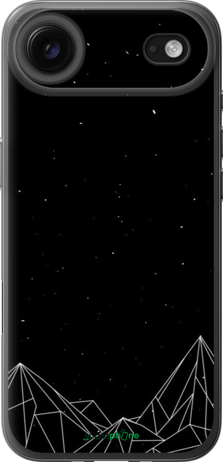 Силиконовый чехол Черно белые абстрактные горы для Apple iPhone 17 AIR - 6437u-4032 изображение 