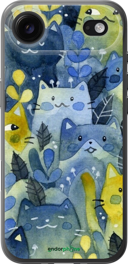 Силиконовый чехол С изображением кошачьего леса для Apple iPhone 17 AIR - 6447u-4032 изображение 