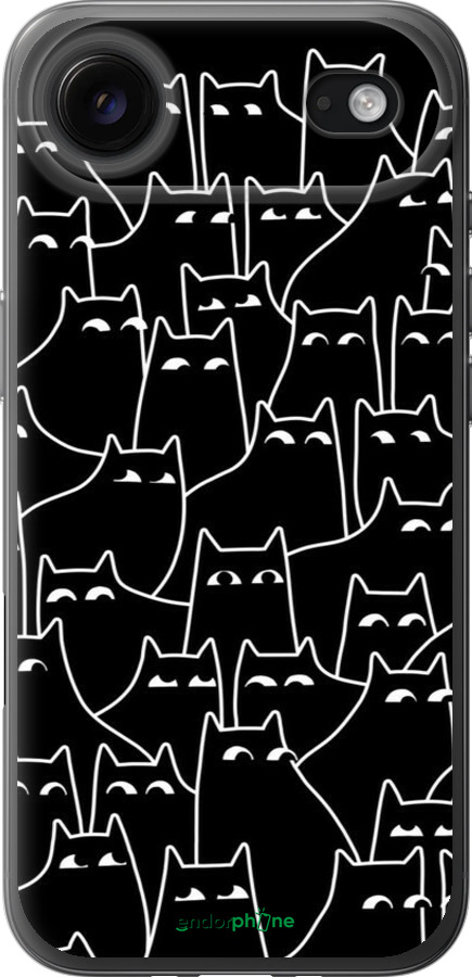 Силиконовый чехол С изображением кошек для Apple iPhone 17 AIR - 6470u-4032 изображение 