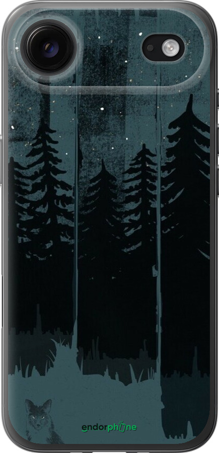 Силиконовый чехол Лиса и ночной лес для Apple iPhone 17 AIR - 6481u-4032 изображение 