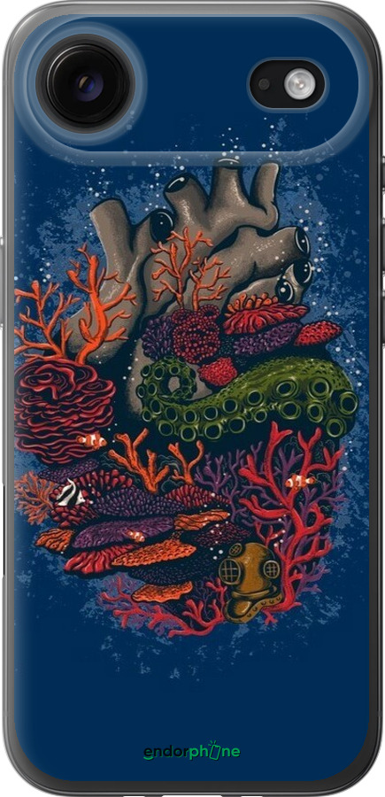 Силиконовый чехол Сердце моря для Apple iPhone 17 AIR - 6506u-4032 изображение 