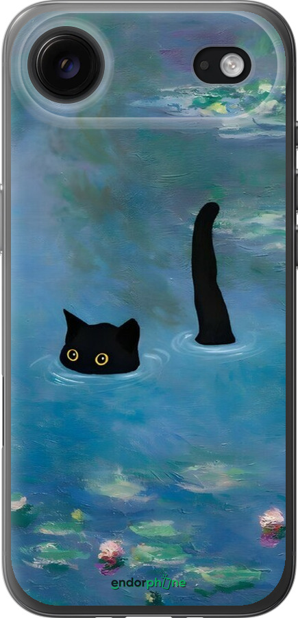 Силиконовый чехол С изображением кота и водяной лилии Monet для Apple iPhone 17 AIR - 6519u-4032 изображение 