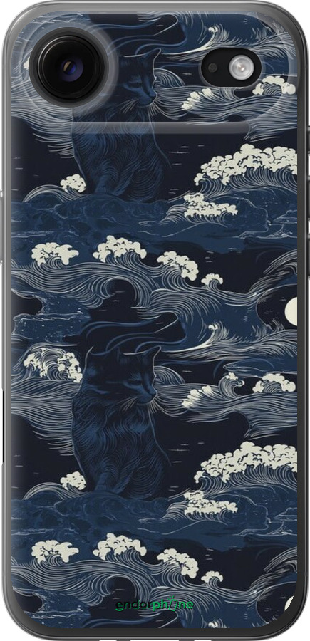 Силиконовый чехол Морская тематика в стиле арт-деко для Apple iPhone 17 AIR - 6520u-4032 изображение 