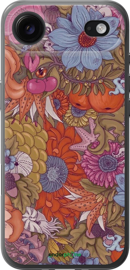 Силиконовый чехол Абстрактные цветы для Apple iPhone 17 AIR - 6526u-4032 изображение 