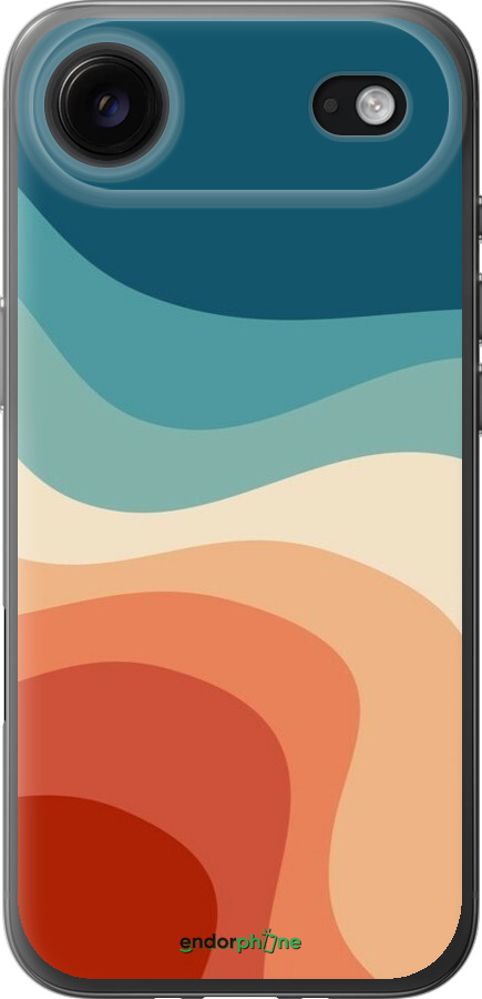 Силиконовый чехол В стиле ретро с волнами для Apple iPhone 17 AIR - 6531u-4032 изображение 