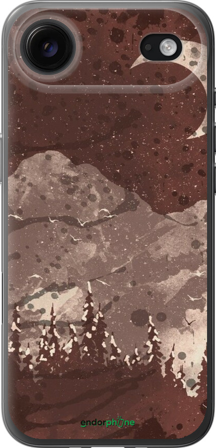 Силиконовый чехол С изображением лунного пейзажа в ночном лесу для Apple iPhone 17 AIR - 6546u-4032 изображение 