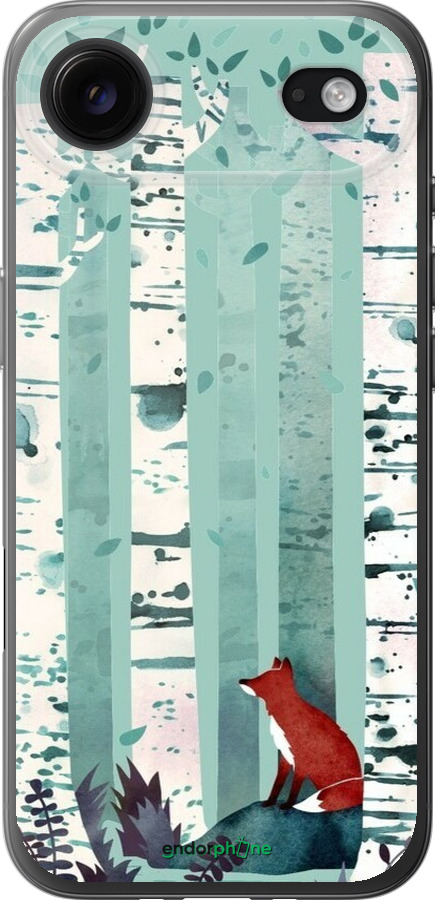 Силиконовый чехол Лис в зелёном лесу для Apple iPhone 17 AIR - 6547u-4032 изображение 