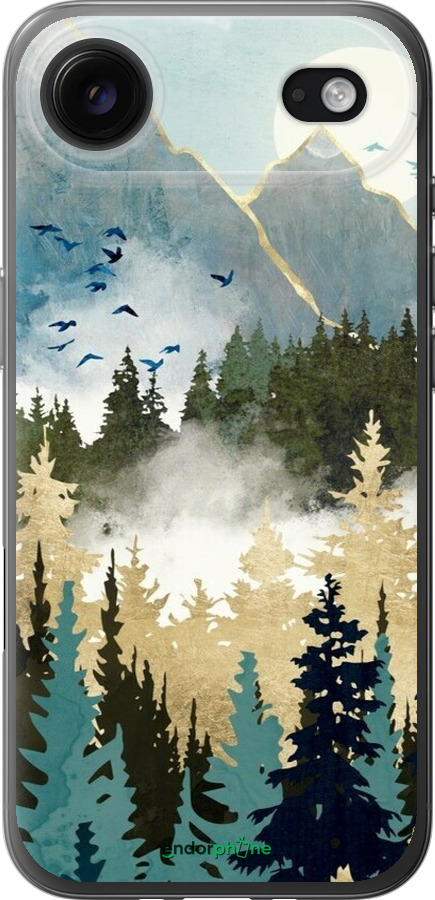 Силиконовый чехол С изображением лесного пейзажа для Apple iPhone 17 AIR - 6548u-4032 изображение 