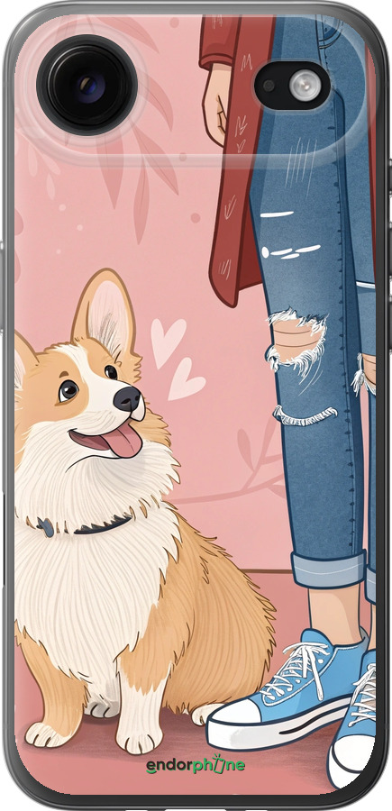 Силиконовый чехол Корги 3 для Apple iPhone 17 AIR - 6707u-4032 изображение 