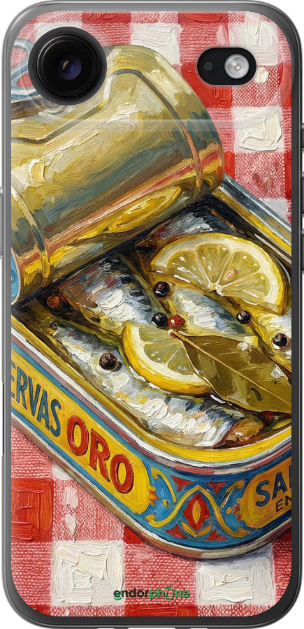 Силиконовый чехол Vintage Sardine Tin Phone для Apple iPhone 17 AIR - 6772u-4032 изображение 