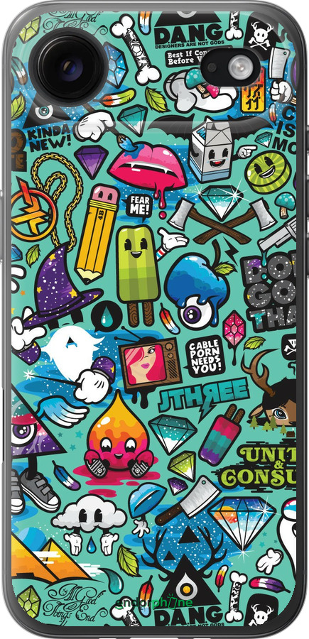 Силіконовий чехол Стікер бомбінг 1 для Apple iPhone 17 AIR - 693u-4032 изображение 