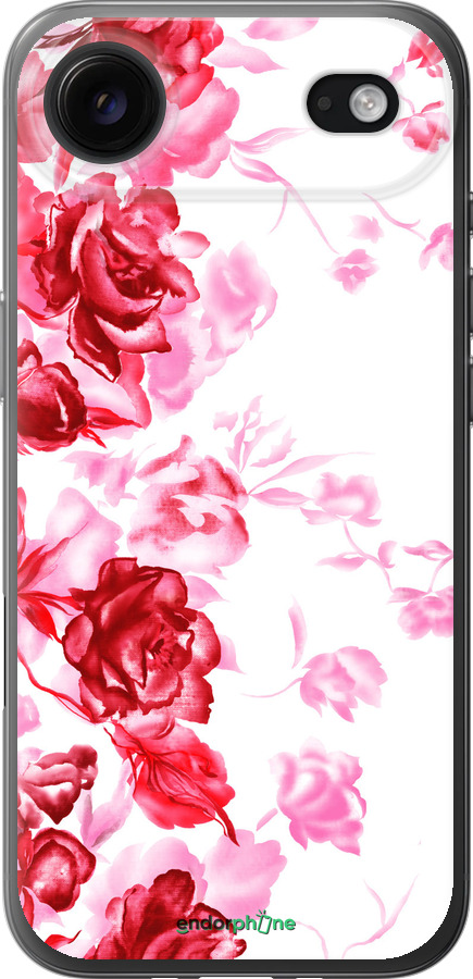 Силиконовый чехол Нарисованные розы для Apple iPhone 17 AIR - 724u-4032 изображение 