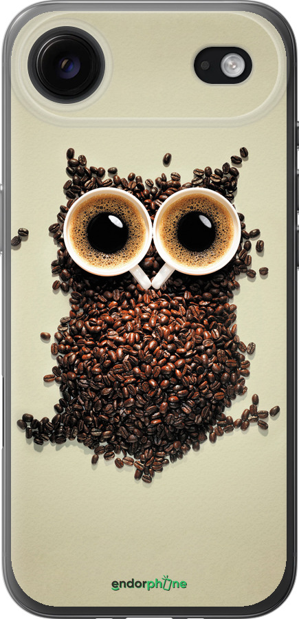 Силиконовый чехол Сова из кофе для Apple iPhone 17 AIR - 777u-4032 изображение 