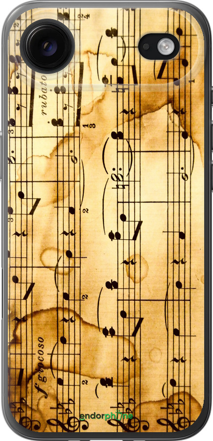 Силиконовый чехол Ноты для Apple iPhone 17 AIR - 905u-4032 изображение 