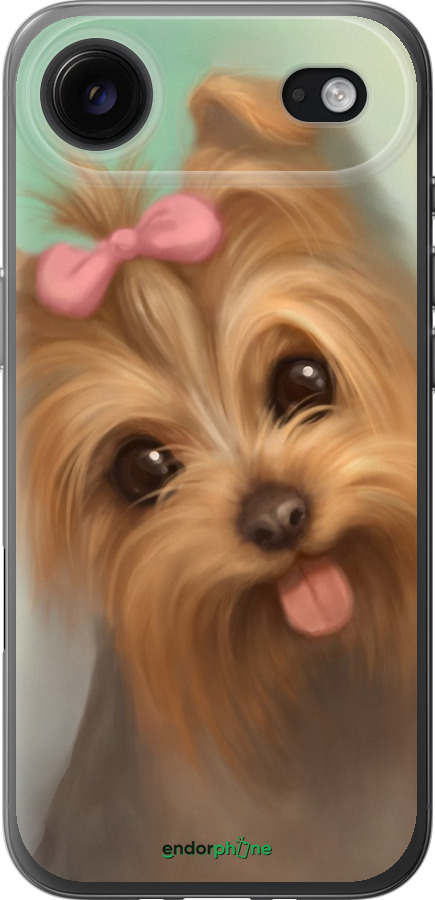 Силиконовый чехол Нарисованный йоркширский терьер для Apple iPhone 17 AIR - 928u-4032 изображение 