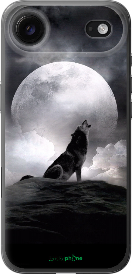 Силіконовий чехол Вовк, що виє для Apple iPhone 17 AIR - 934u-4032 изображение 