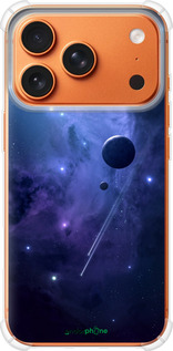 Силикон с усиленными углами чехол 'Планеты в синем космосе' для iPhone 17 PRO MAX изображение 2