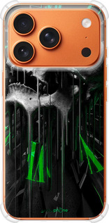 Силикон с усиленными углами чехол Череп-часы для Apple iPhone 17 PRO MAX - 4100sp-4029 изображение 