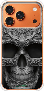 Силикон с усиленными углами чехол skull-ornament для Apple iPhone 17 PRO MAX - 4101sp-4029 изображение 