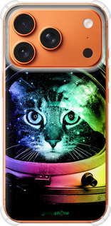 Силикон с усиленными углами чехол Кот-астронавт для Apple iPhone 17 PRO MAX - 4154sp-4029 изображение 