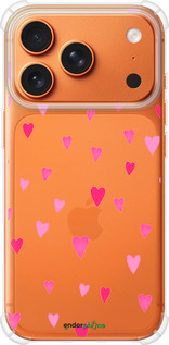 Силикон с усиленными углами чехол Сердечки 2 для Apple iPhone 17 PRO MAX - 4763sp-4029 изображение 