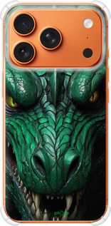 Силикон с усиленными углами чехол Зелёный дракон v2 для Apple iPhone 17 PRO MAX - 5817sp-4029 изображение 