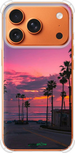 Силикон с усиленными углами чехол Пальмы для Apple iPhone 17 PRO MAX - 5873sp-4029 изображение 