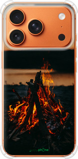 Силикон с усиленными углами чехол Огонь для Apple iPhone 17 PRO MAX - 6021sp-4029 изображение 