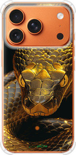 Силикон с усиленными углами чехол Golden snake для Apple iPhone 17 PRO MAX - 6072sp-4029 изображение 