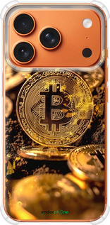 Силикон с усиленными углами чехол Золотая лихорадка биткойна для Apple iPhone 17 PRO MAX - 6089sp-4029 изображение 