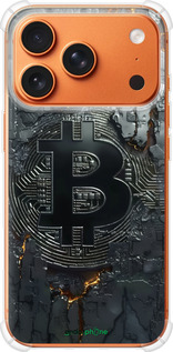 Силикон с усиленными углами чехол Раскаленный биткойн для Apple iPhone 17 PRO MAX - 6091sp-4029 изображение 