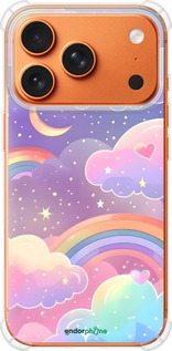 Силикон с усиленными углами чехол Облака и радуга для Apple iPhone 17 PRO MAX - 6312sp-4029 изображение 