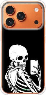 Силикон с усиленными углами чехол Скелет делает Selfie для Apple iPhone 17 PRO MAX - 6535sp-4029 изображение 