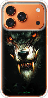 Силикон с усиленными углами чехол Дьявольский волк для Apple iPhone 17 PRO MAX - 833sp-4029 изображение 