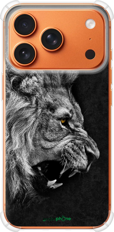 Силикон с усиленными углами чехол Лев для Apple iPhone 17 PRO MAX - 1080sp-4029 изображение 