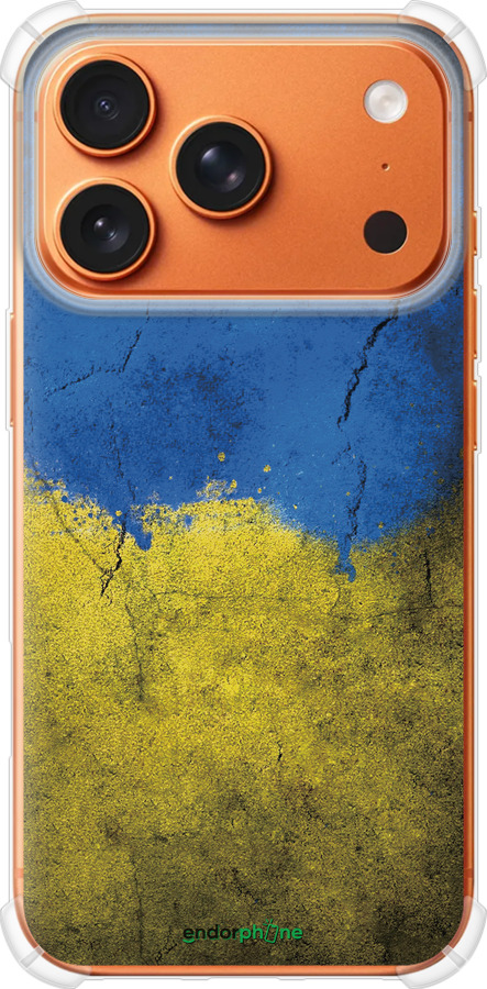 Силикон с усиленными углами чехол Флаг Украины 2 для Apple iPhone 17 PRO MAX - 401sp-4029 изображение 