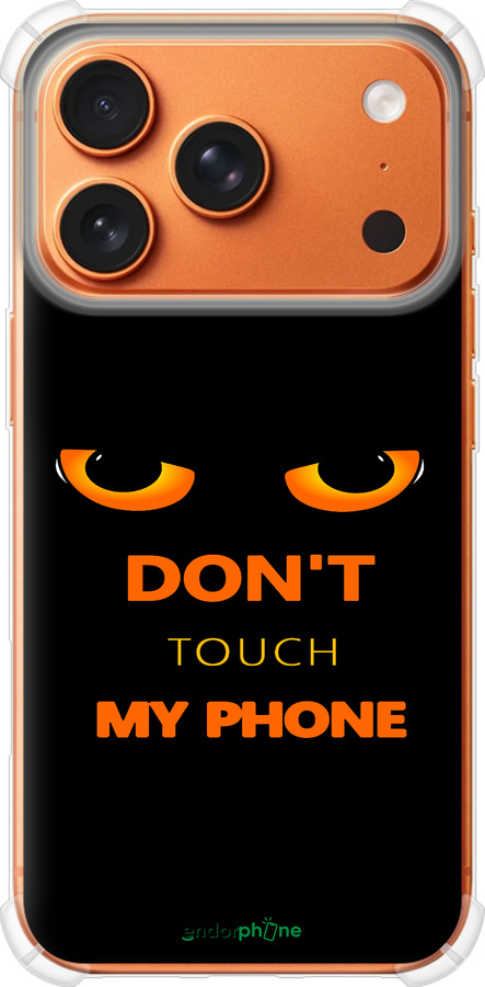 Силикон с усиленными углами чехол Don't touch the phone для Apple iPhone 17 PRO MAX - 4261sp-4029 изображение 