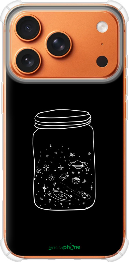 Силикон с усиленными углами чехол Космос в банке для Apple iPhone 17 PRO MAX - 4297sp-4029 изображение 