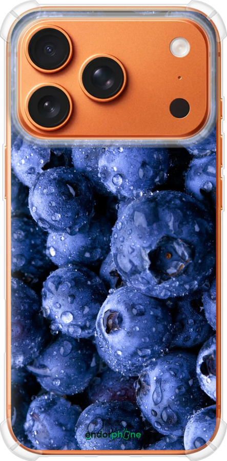 Силикон с усиленными углами чехол Голубика для Apple iPhone 17 PRO MAX - 4459sp-4029 изображение 
