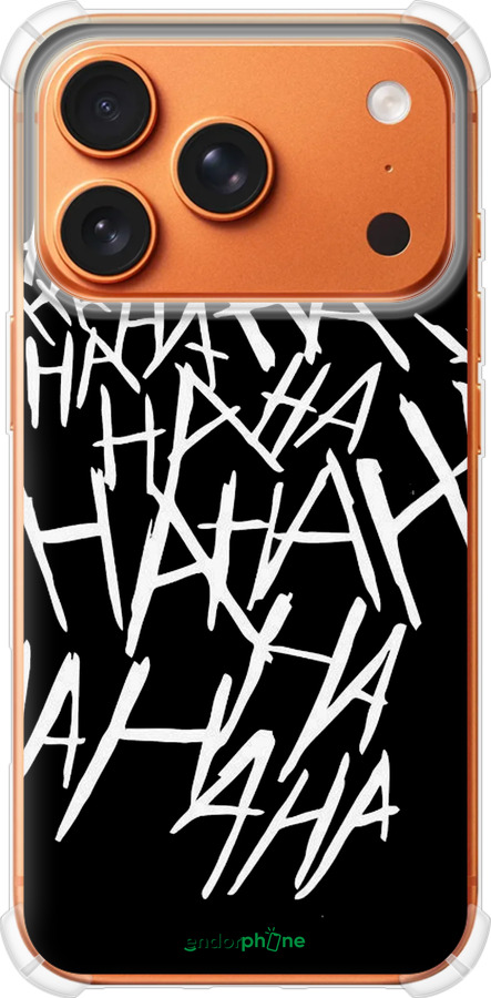 Силикон с усиленными углами чехол joker hahaha для Apple iPhone 17 PRO MAX - 4509sp-4029 изображение 