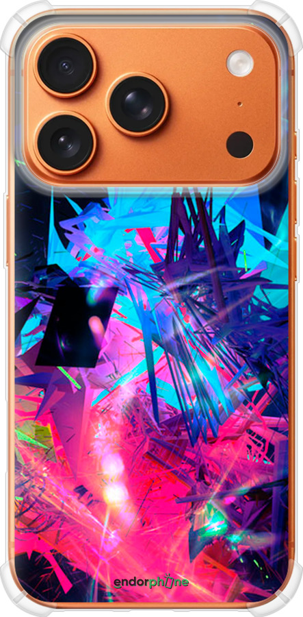 Силикон с усиленными углами чехол Абстрактный чехол для Apple iPhone 17 PRO MAX - 4681sp-4029 изображение 